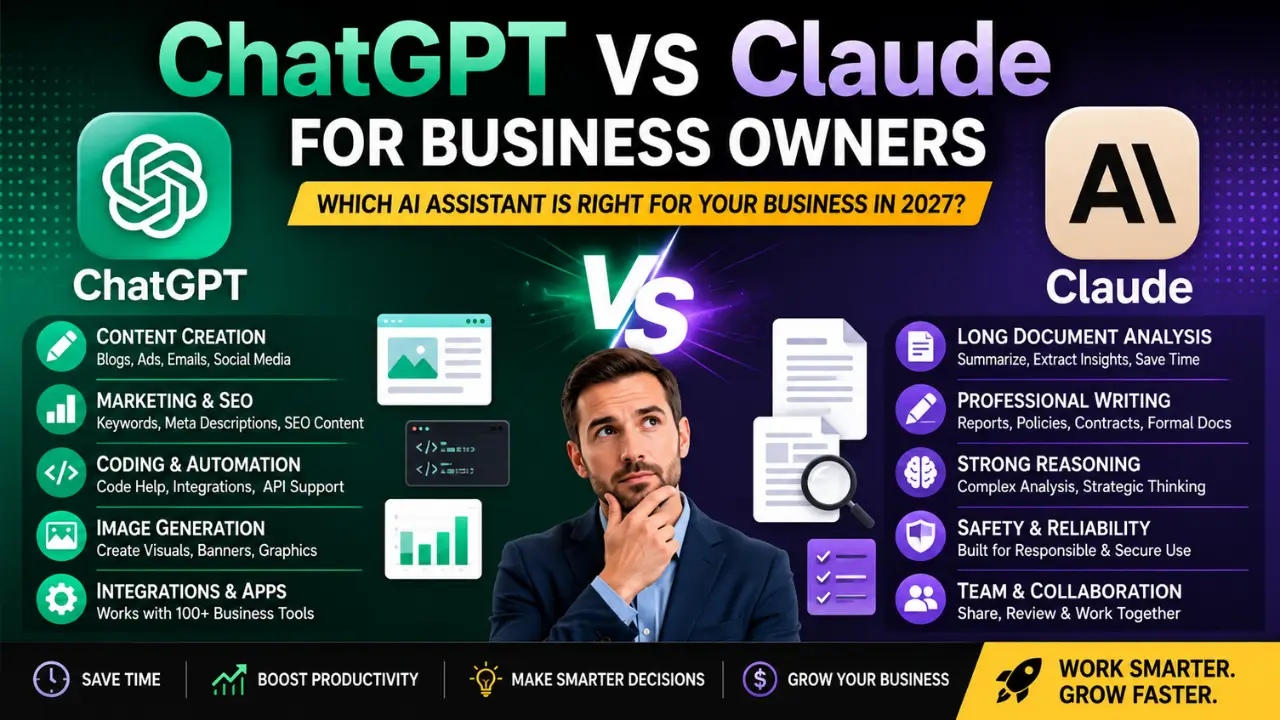 ChatGPT vs Claude for Business Owners: Which AI Assistant Is the Better Choice in 2027?