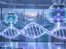 Evo 1 and Evo 2 AI models analyzing genomic DNA