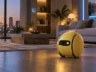 Samsung Ballie robot in a modern AI-powered smart home